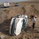 تصادف زنجیره‌ای ۲۰خودرو درکنارگذر شرق اصفهان