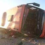 ۲۴ کشته و مصدوم در تصادف مرگبار اتوبوس مسافربری در جاده کاشان–قم