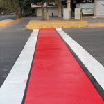 تقاطع‌های شهر اصفهان به خطوط قرمز عابر پیاده مجهز می‌شود